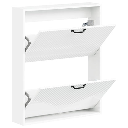 Wandgemonteerde Schoenkast HOORN 71 x 17 x 86 cm Bewerkt hout