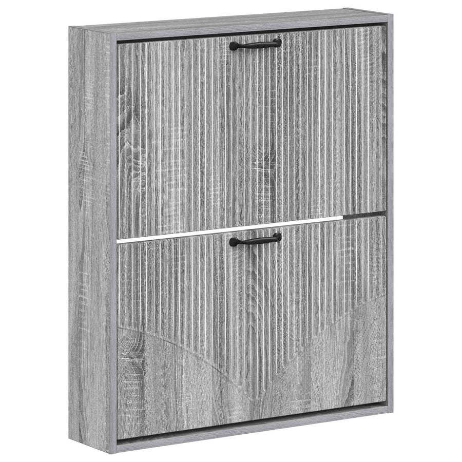Wandgemonteerde Schoenkast HOORN 71 x 17 x 86 cm Bewerkt hout
