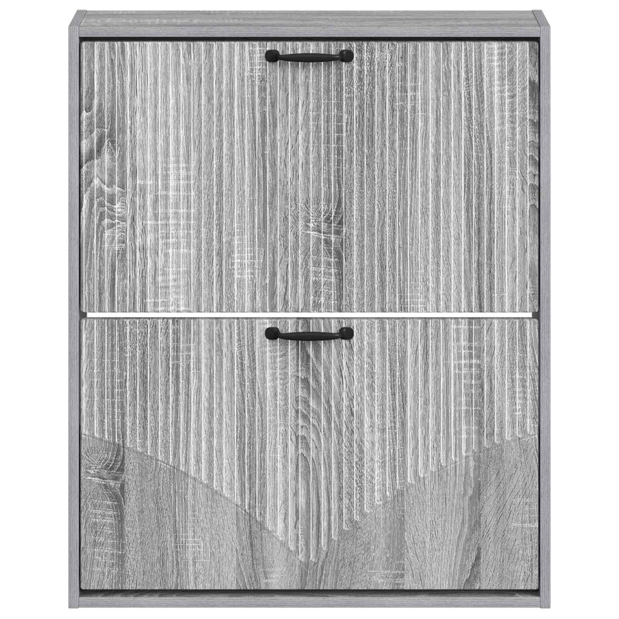 Wandgemonteerde Schoenkast HOORN 71 x 17 x 86 cm Bewerkt hout