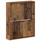 Wandkast schoenenkast 71x17x86 cm bewerkt hout
