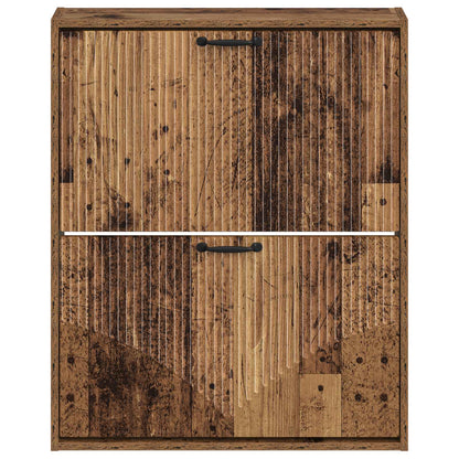 Wandgemonteerde Schoenkast HOORN 71 x 17 x 86 cm Bewerkt hout