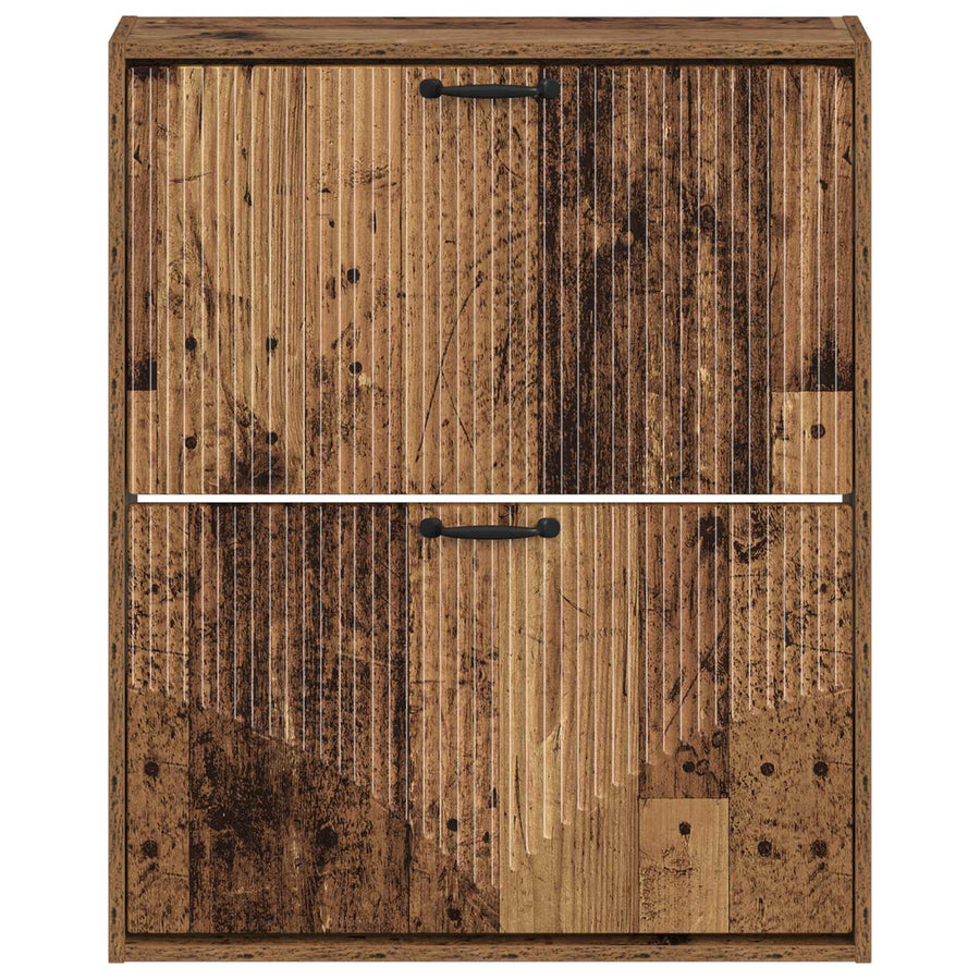 Wandgemonteerde Schoenkast HOORN 71 x 17 x 86 cm Bewerkt hout