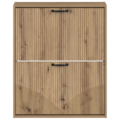 Wandgemonteerde Schoenkast HOORN 71 x 17 x 86 cm Bewerkt hout