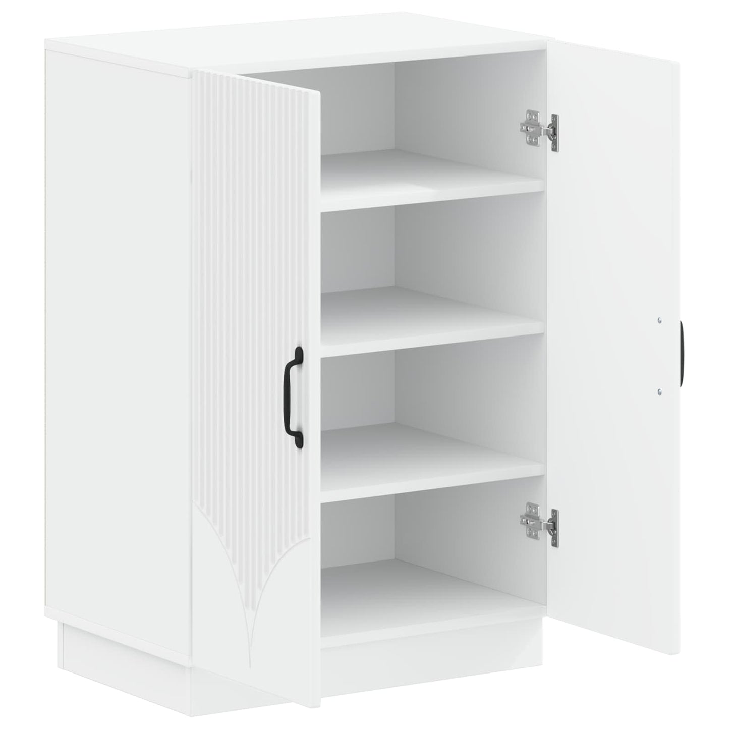 Schoenenkast HOORN 59,5 x 39,5 x 87 cm Bewerkt hout Wit