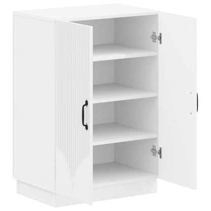 Schoenenkast HOORN 59,5 x 39,5 x 87 cm Bewerkt hout Wit