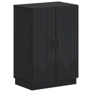 Schoenenkast Hoorn 59,5x39,5x87 cm bewerkt hout zwart