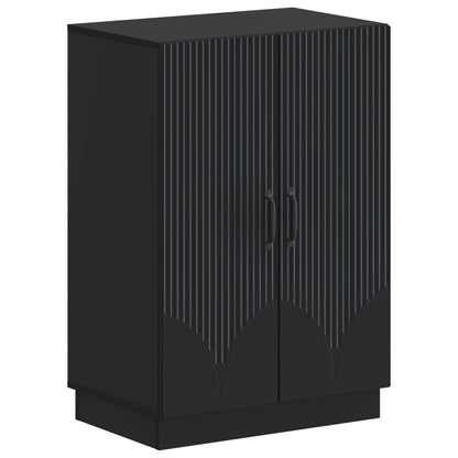Schoenenkast HOORN 59,5 x 39,5 x 87 cm Bewerkt hout Zwart