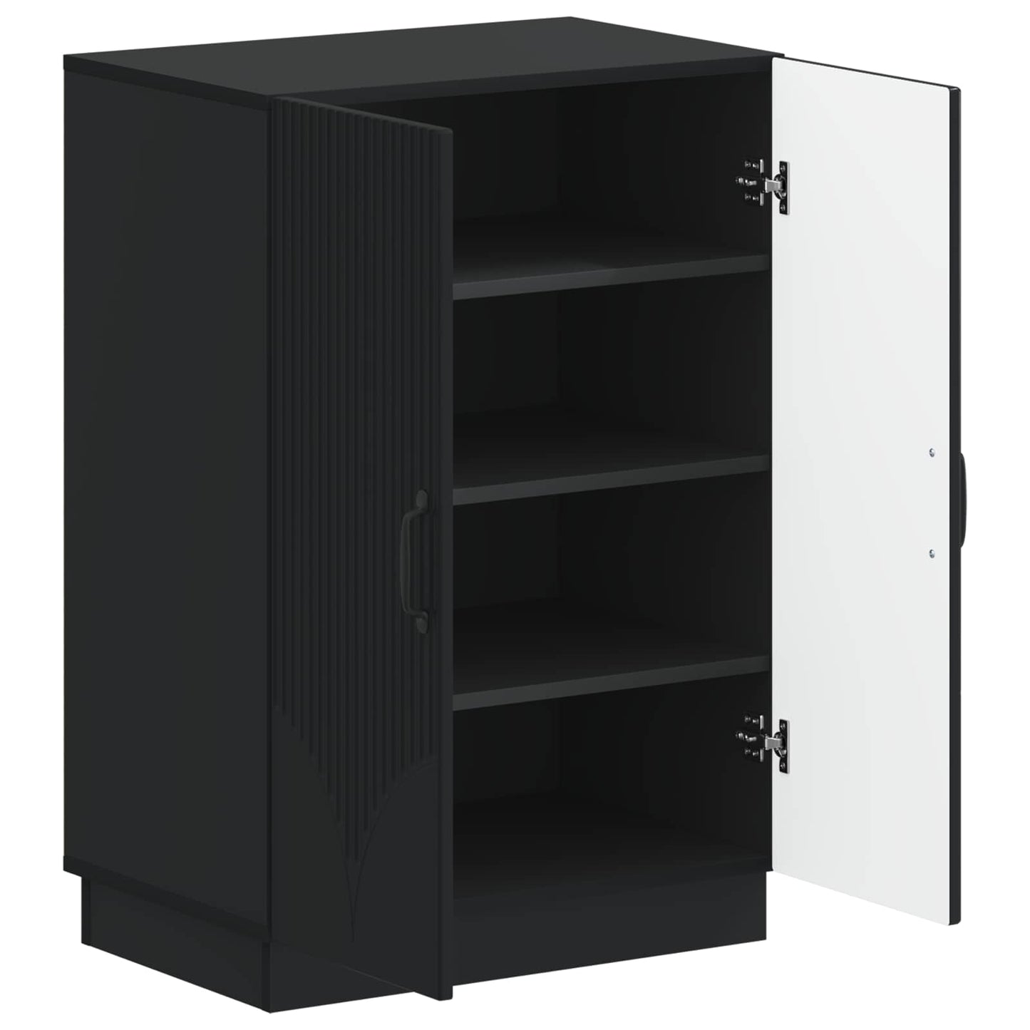 Schoenenkast HOORN 59,5 x 39,5 x 87 cm Bewerkt hout Zwart