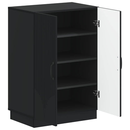 Schoenenkast HOORN 59,5 x 39,5 x 87 cm Bewerkt hout Zwart