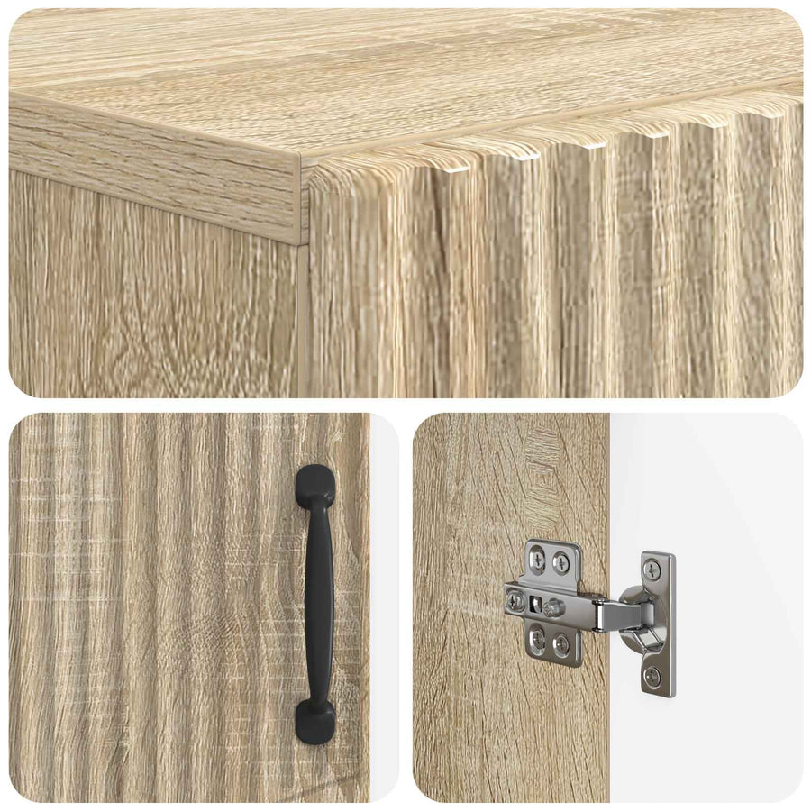 Schoenenkast HOORN 59,5 x 39,5 x 87 cm Bewerkt hout