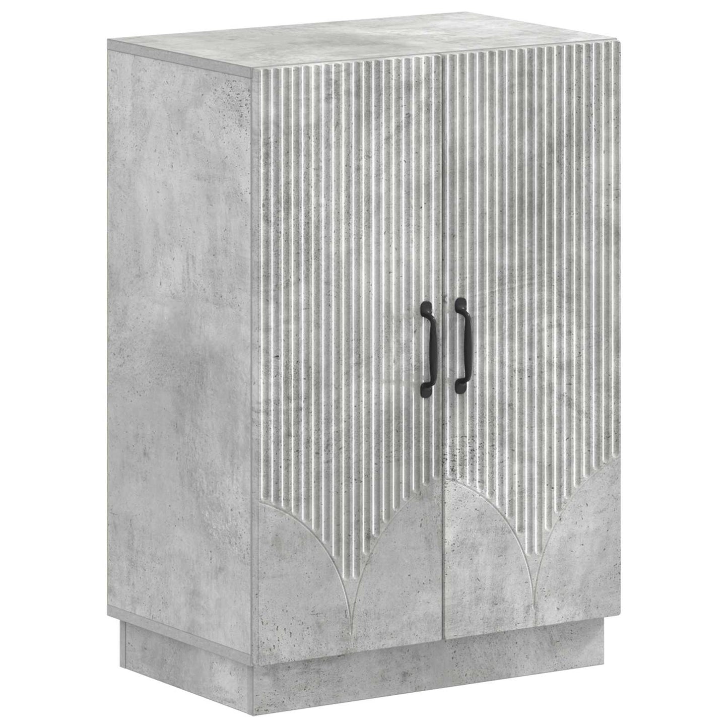 Schoenenkast HOORN 59,5 x 39,5 x 87 cm Bewerkt hout Betongrijs