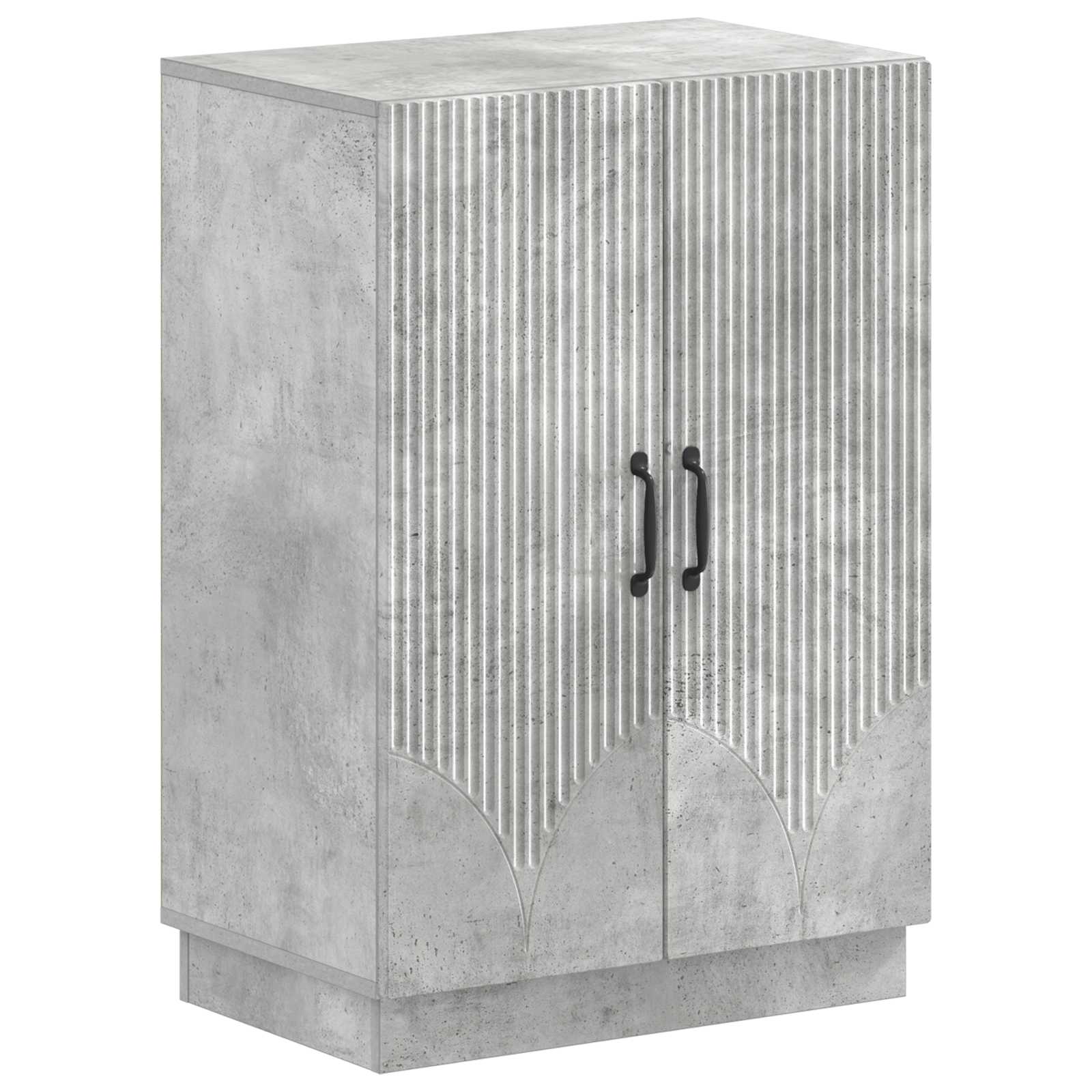 Schoenenkast HOORN 59,5 x 39,5 x 87 cm Bewerkt hout Betongrijs