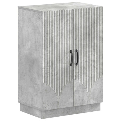 Schoenenkast HOORN 59,5 x 39,5 x 87 cm Bewerkt hout Betongrijs