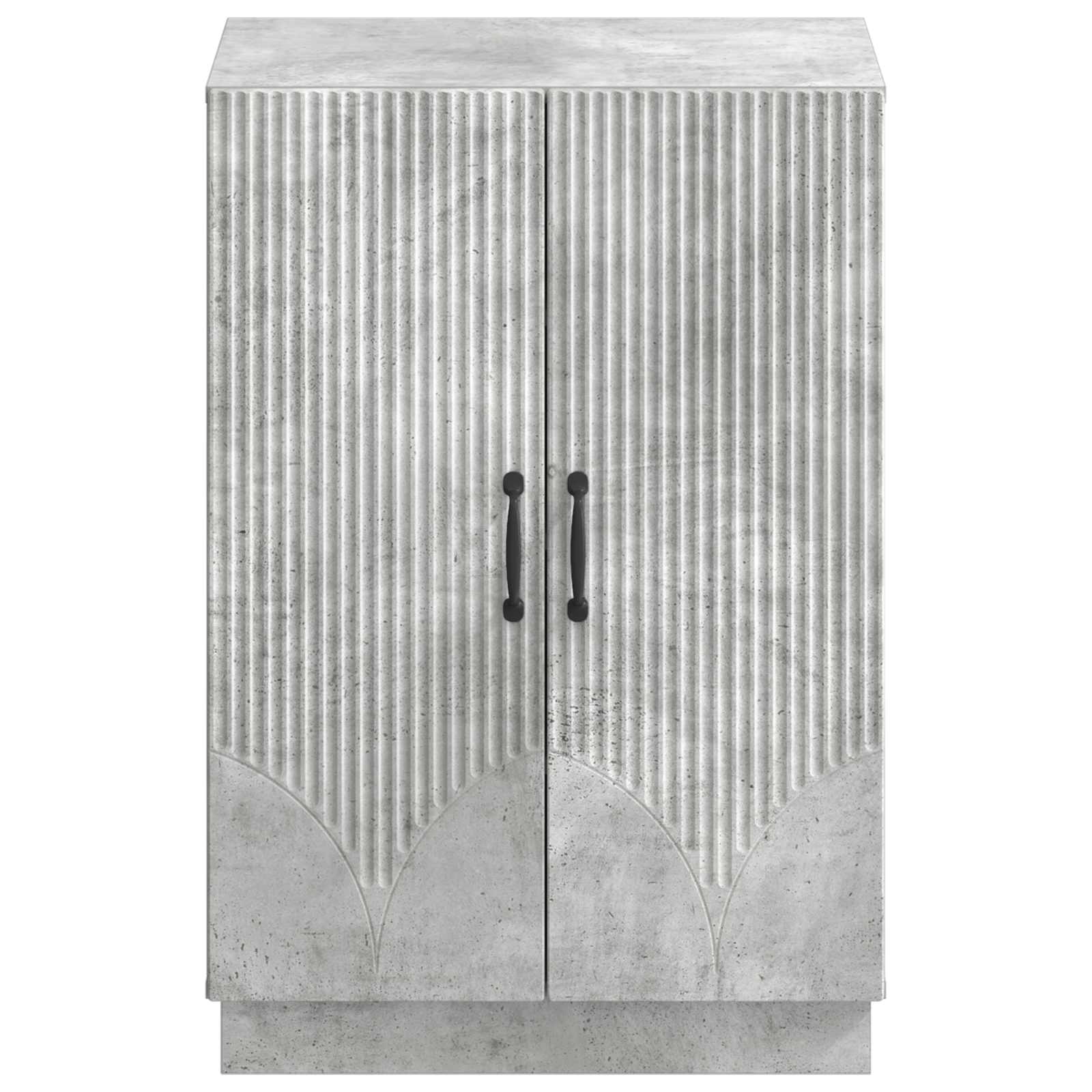 Schoenenkast HOORN 59,5 x 39,5 x 87 cm Bewerkt hout Betongrijs