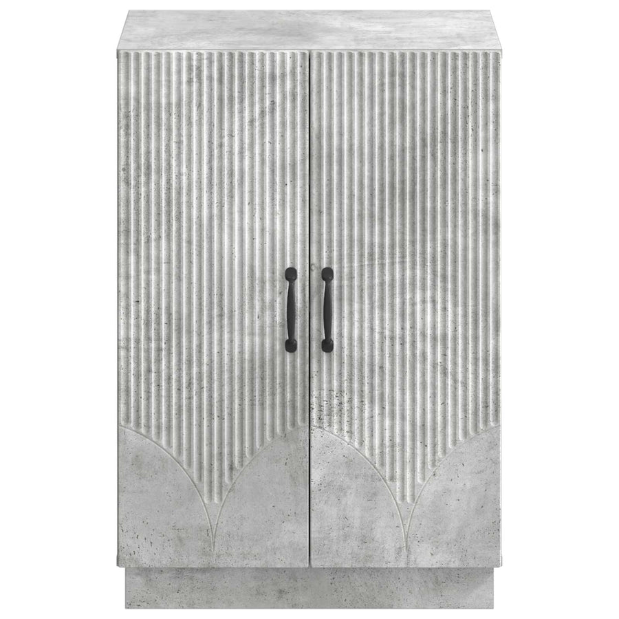 Schoenenkast HOORN 59,5 x 39,5 x 87 cm Bewerkt hout Betongrijs