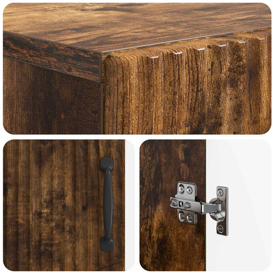 Schoenenkast HOORN 59,5 x 39,5 x 87 cm Bewerkt hout