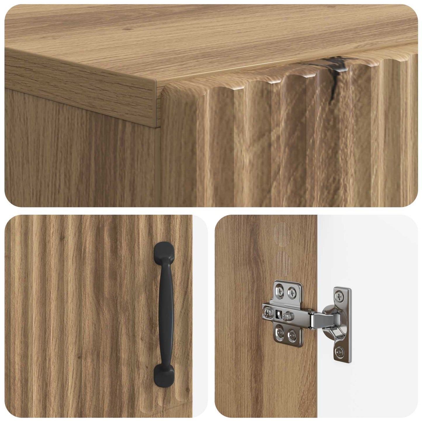 Schoenenkast HOORN 59,5 x 39,5 x 87 cm Bewerkt hout