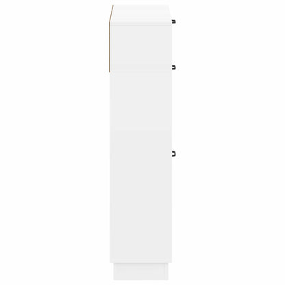 Schoenenkast HOORN 78 x 24 x 100 cm Bewerkt hout Wit