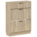 Schoenenkast HOORN 78 x 24 x 100 cm Bewerkt hout Sonoma Eiken