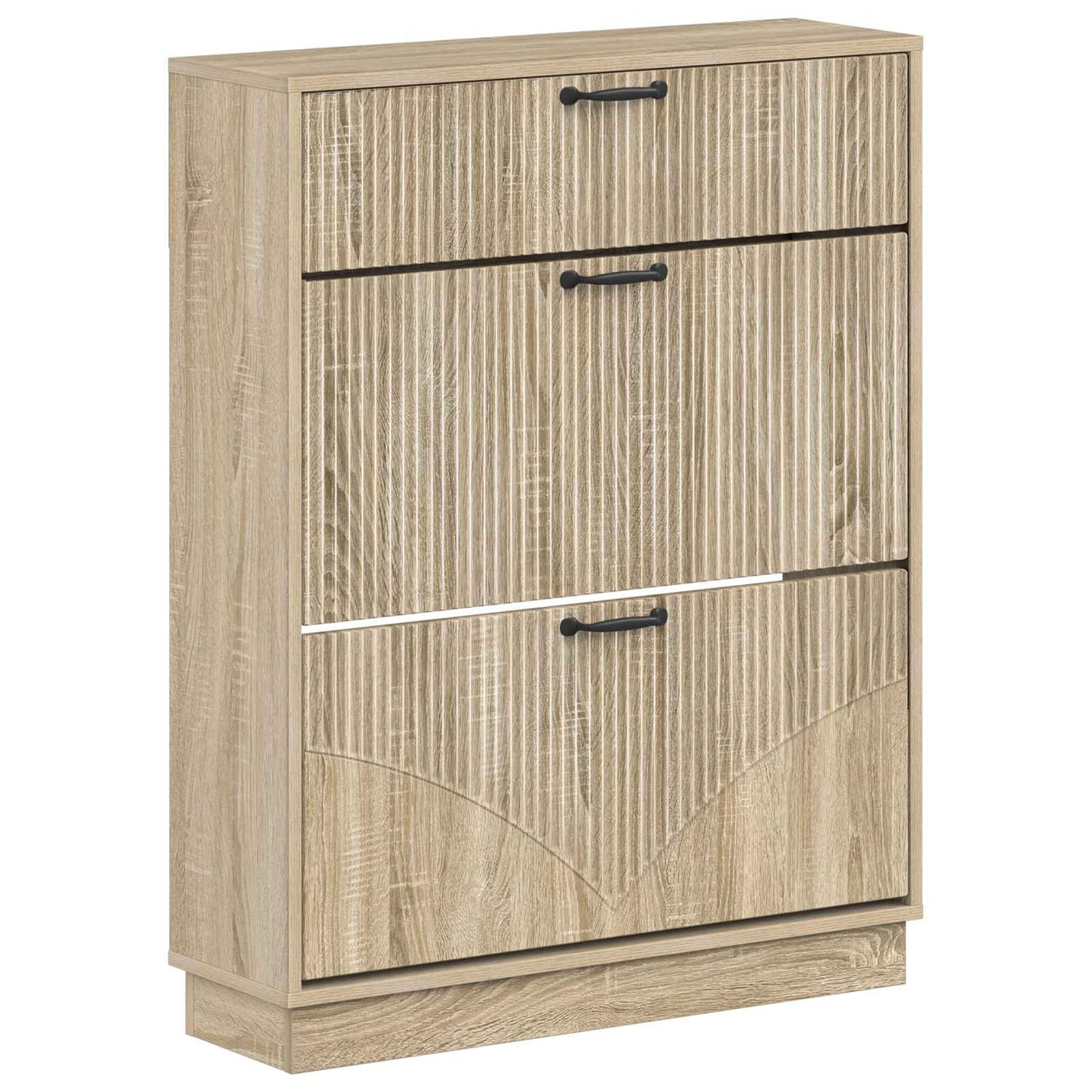 Schoenenkast HOORN 78 x 24 x 100 cm Bewerkt hout Sonoma Eiken