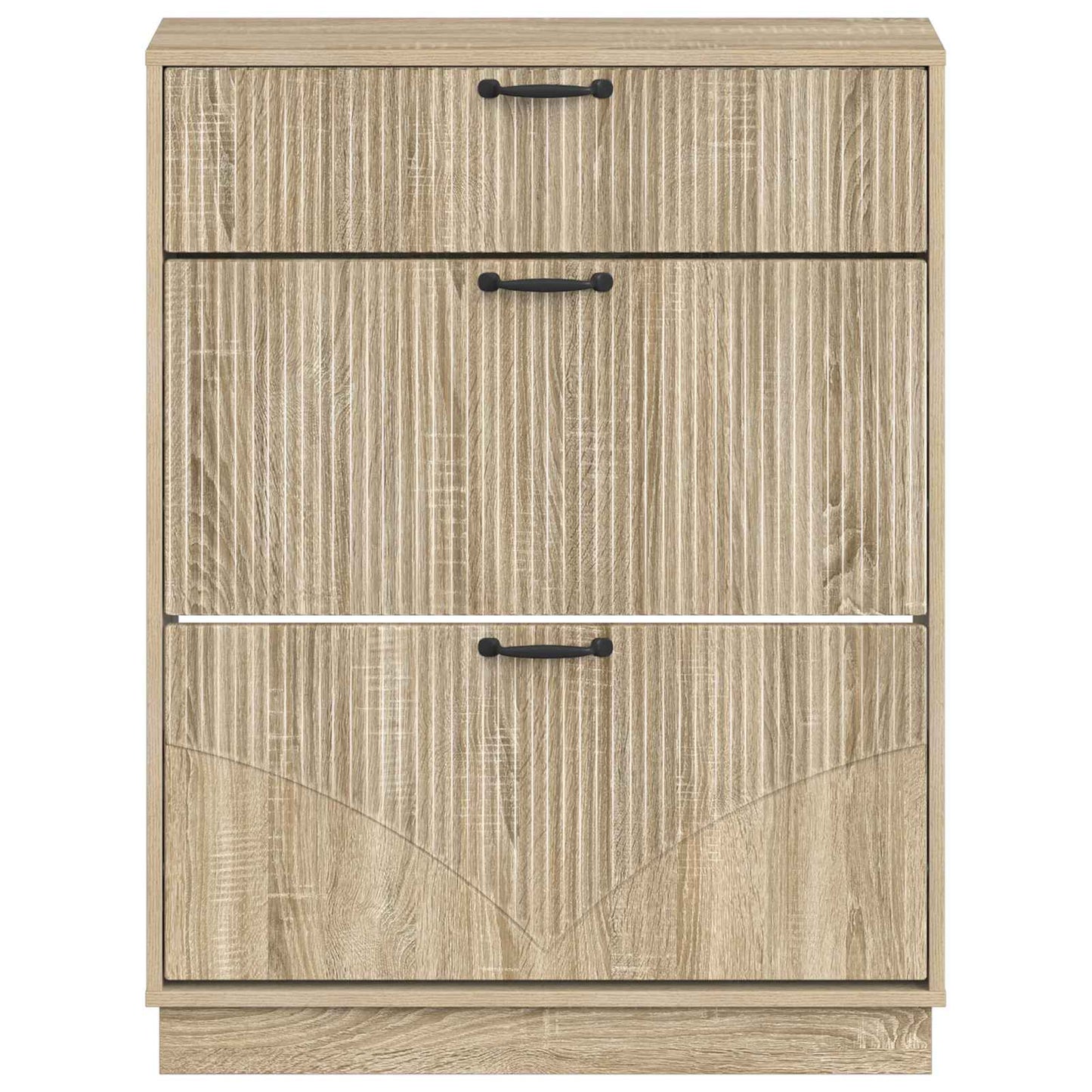 Schoenenkast HOORN 78 x 24 x 100 cm Bewerkt hout Sonoma Eiken