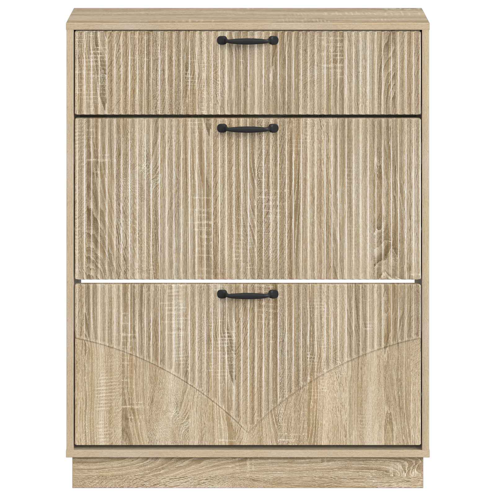 Schoenenkast HOORN 78 x 24 x 100 cm Bewerkt hout Sonoma Eiken