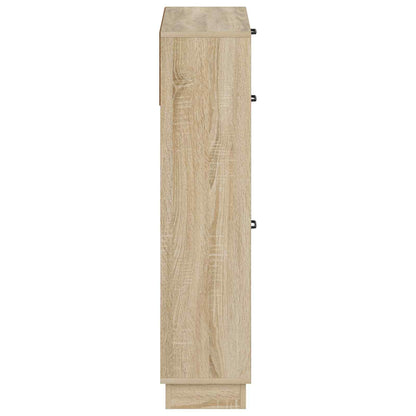 Schoenenkast HOORN 78 x 24 x 100 cm Bewerkt hout Sonoma Eiken