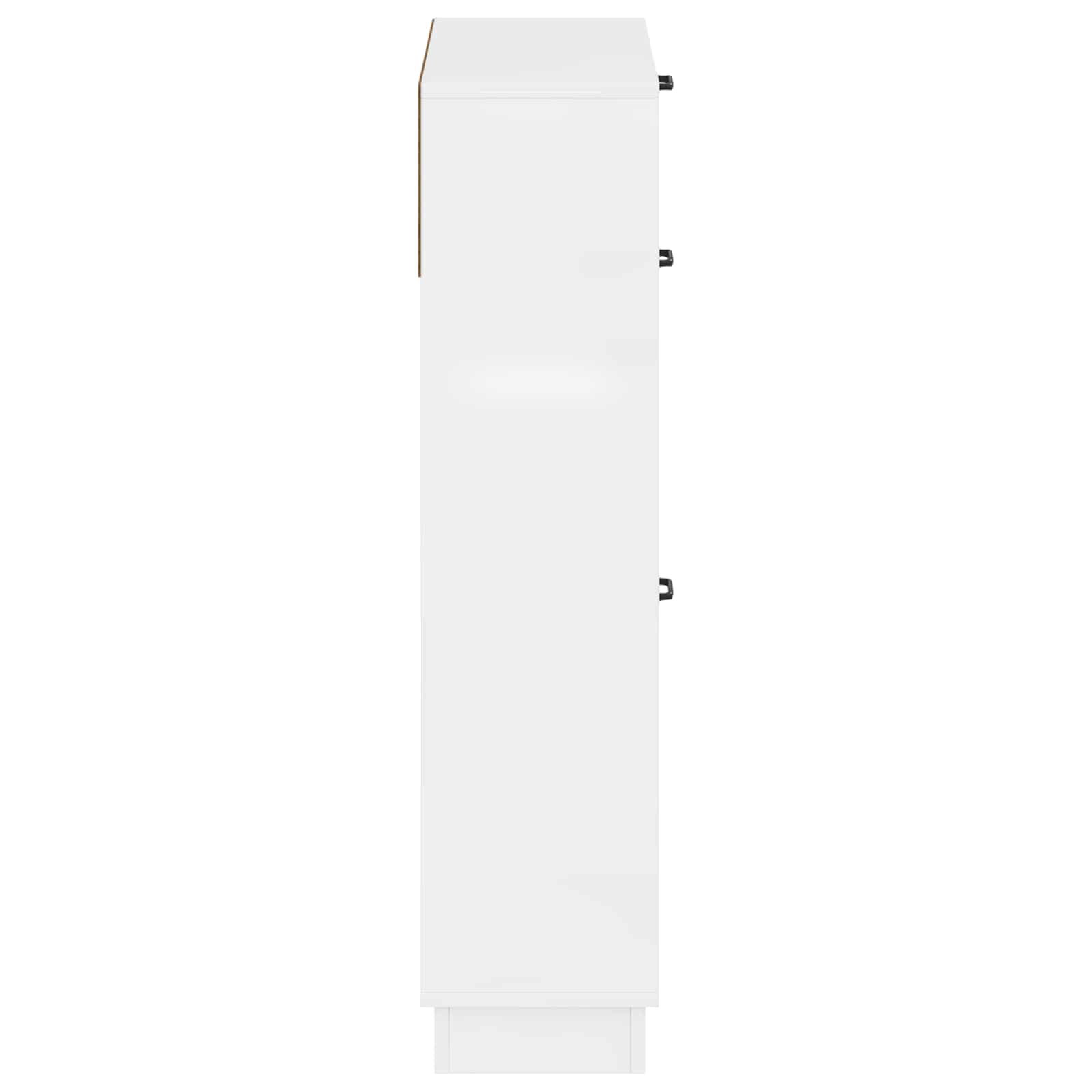 Schoenenkast HOORN 78 x 24 x 100 cm Bewerkt hout Hoogglans Wit