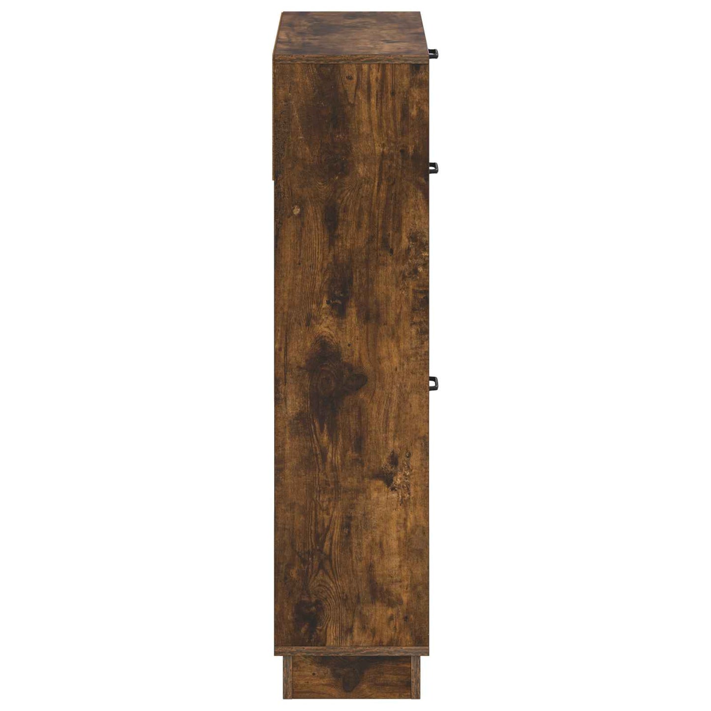 Schoenenkast HOORN 78 x 24 x 100 cm Bewerkt hout Gerookt eiken