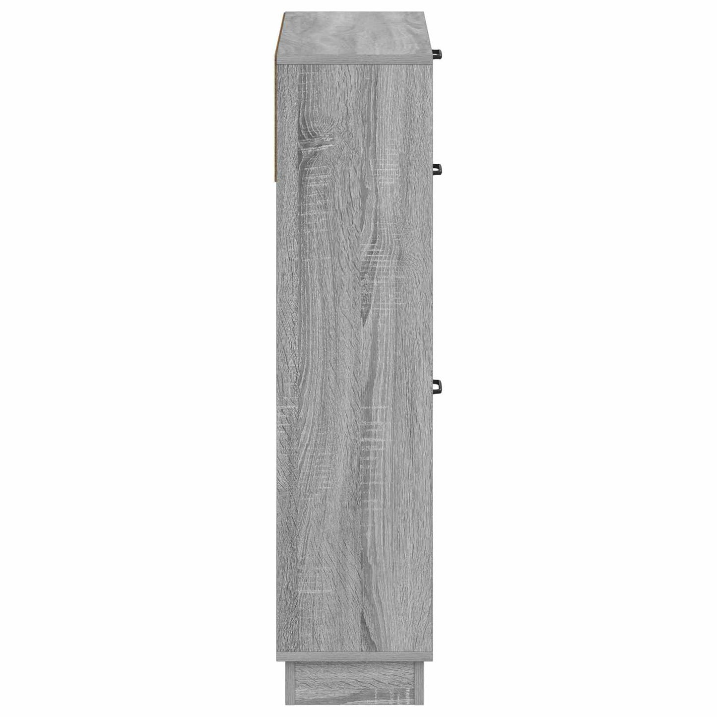 Schoenenkast HOORN 78 x 24 x 100 cm Bewerkt hout Grijs Sonoma