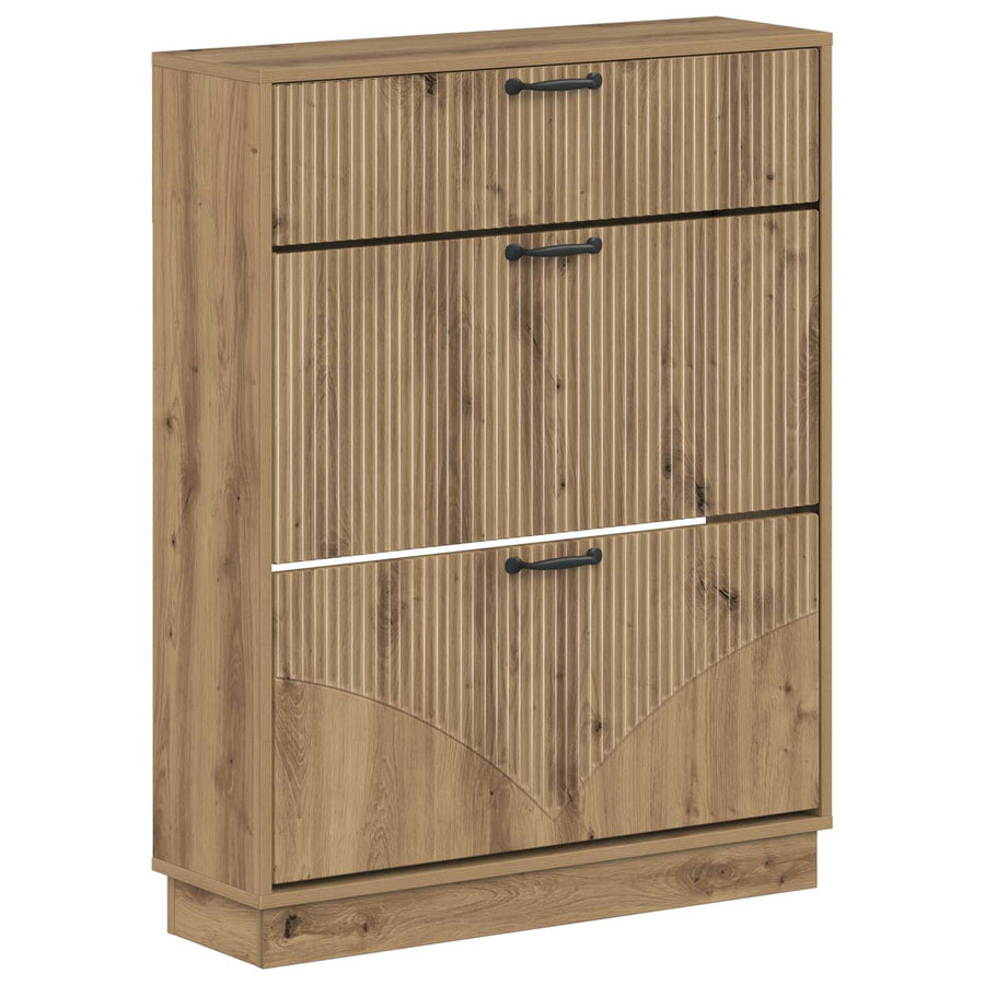 Schoenenkast HOORN 78 x 24 x 100 cm Bewerkt hout