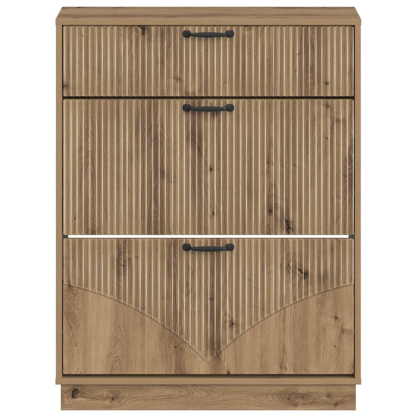 Schoenenkast HOORN 78 x 24 x 100 cm Bewerkt hout