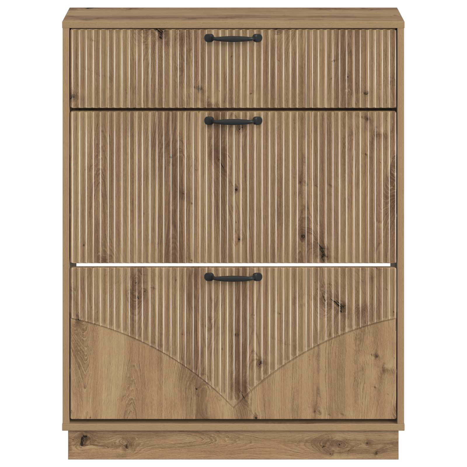 Schoenenkast HOORN 78 x 24 x 100 cm Bewerkt hout