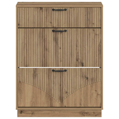 Schoenenkast HOORN 78 x 24 x 100 cm Bewerkt hout