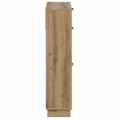 Schoenenkast HOORN 78 x 24 x 100 cm Bewerkt hout