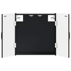 Dartbord Kabinet HOORN Zwart 52,5 x 10,5 x 53,5 cm Bewerkt hout