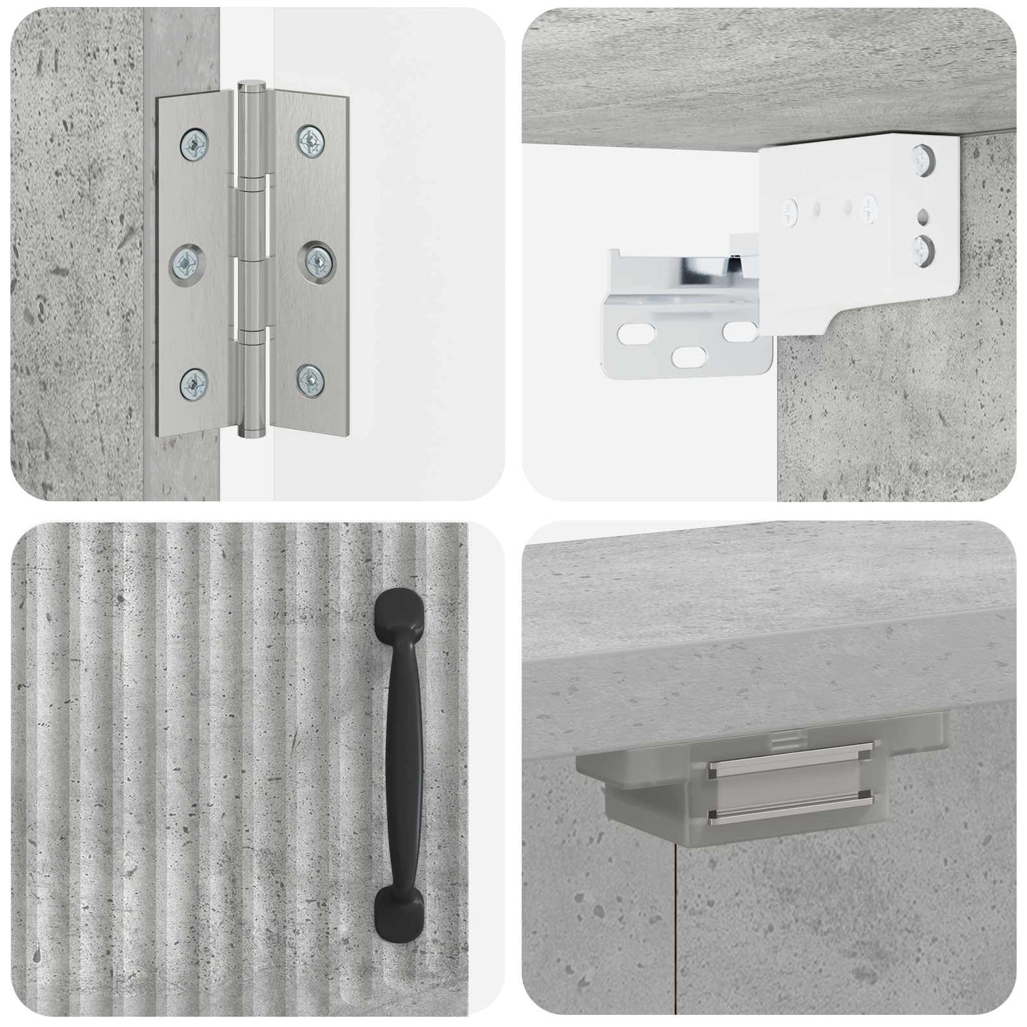 Dartbord Kabinet HOORN Betongrijs 52,5 x 10,5 x 53,5 cm