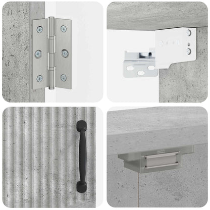 Dartbord Kabinet HOORN Betongrijs 52,5 x 10,5 x 53,5 cm