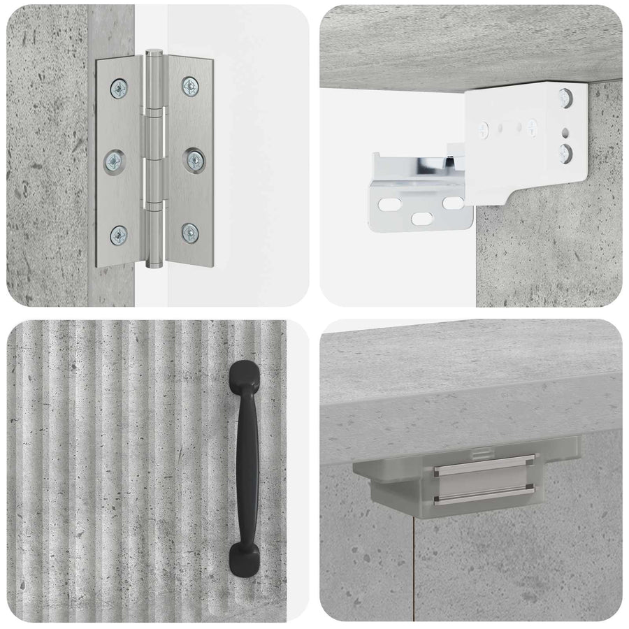 Dartbord Kabinet HOORN Betongrijs 52,5 x 10,5 x 53,5 cm