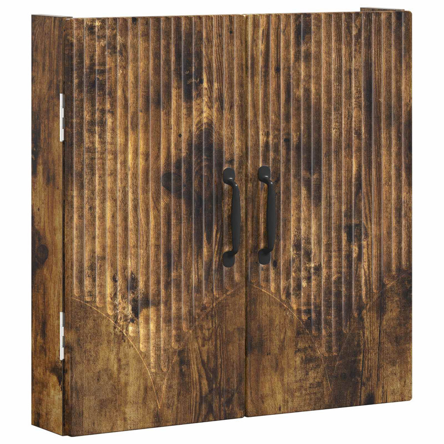 Dartbord Kabinet HOORN Gerookt eiken 52,5 x 10,5 x 53,5 cm