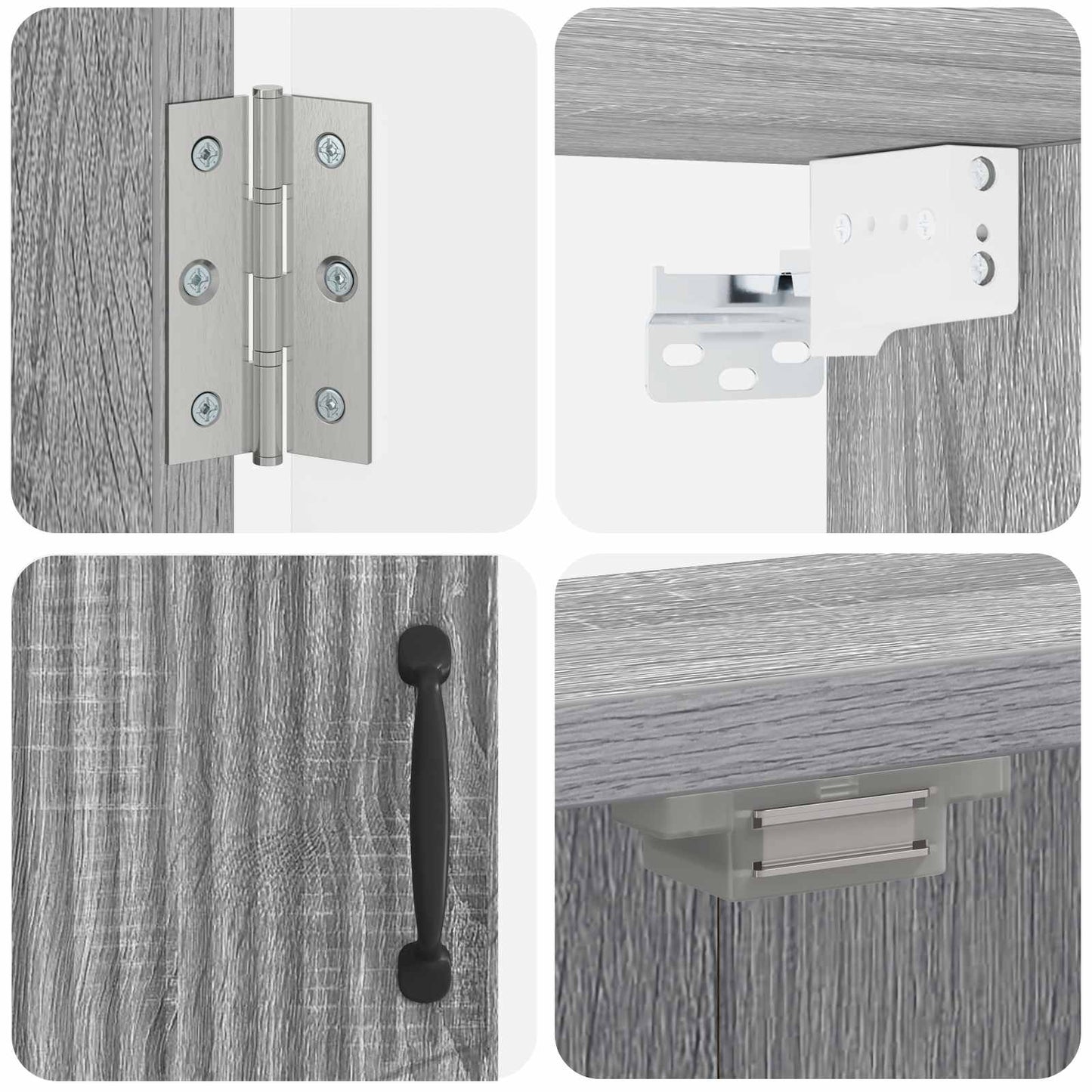 Dartbord Kabinet HOORN Grijs Sonoma 52,5 x 10,5 x 53,5 cm