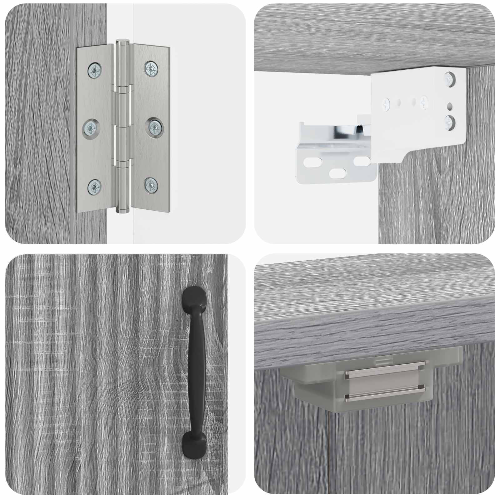 Dartbord Kabinet HOORN Grijs Sonoma 52,5 x 10,5 x 53,5 cm
