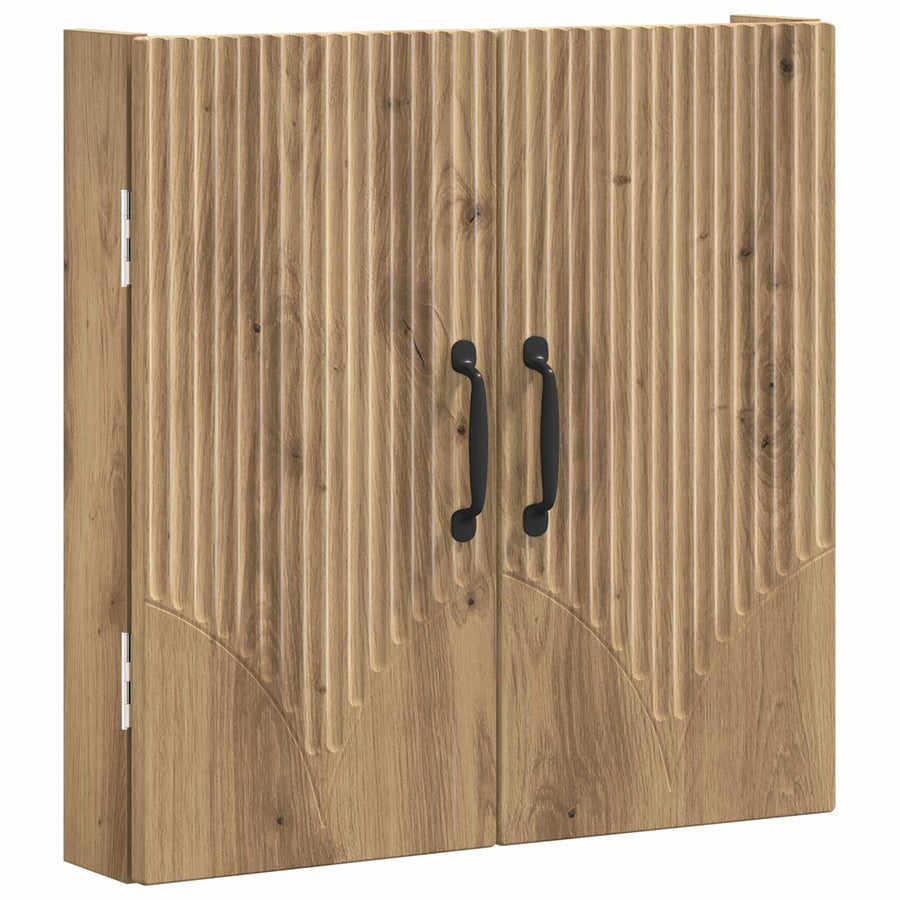 Dartbord Kabinet HOORN Artisanaal eiken 52,5 x 10,5 x 53,5 cm