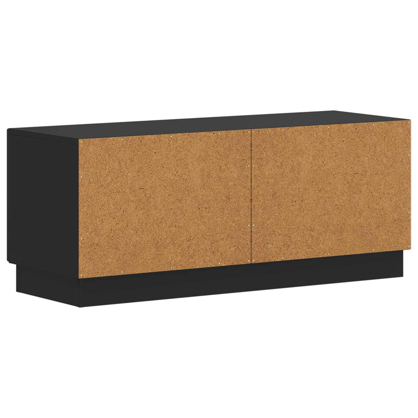 Tv-meubel Zwart Bewerkt hout