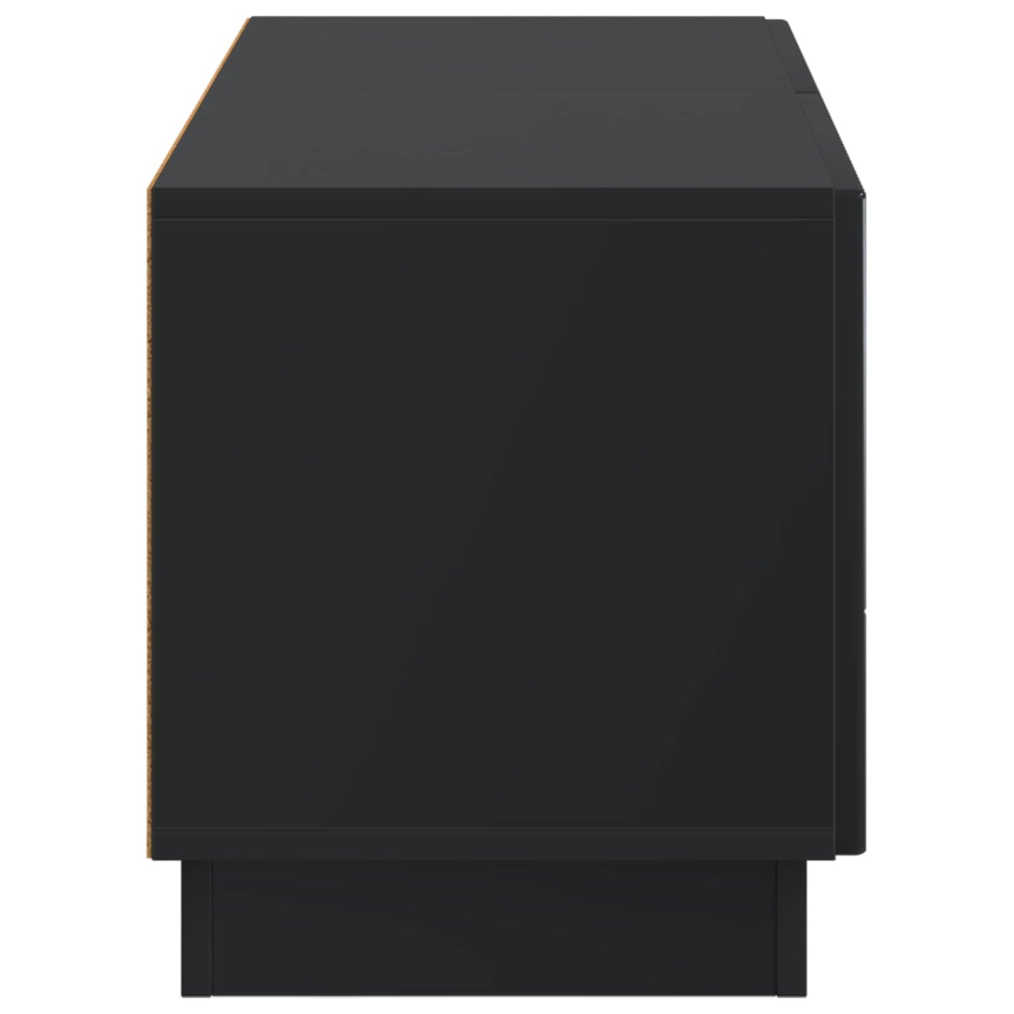 Tv-meubel Zwart Bewerkt hout