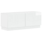 Tv-meubel 49x35x40 cm hoogglans wit bewerkt hout