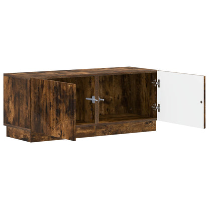 Tv-meubel Gerookt eiken Bewerkt hout