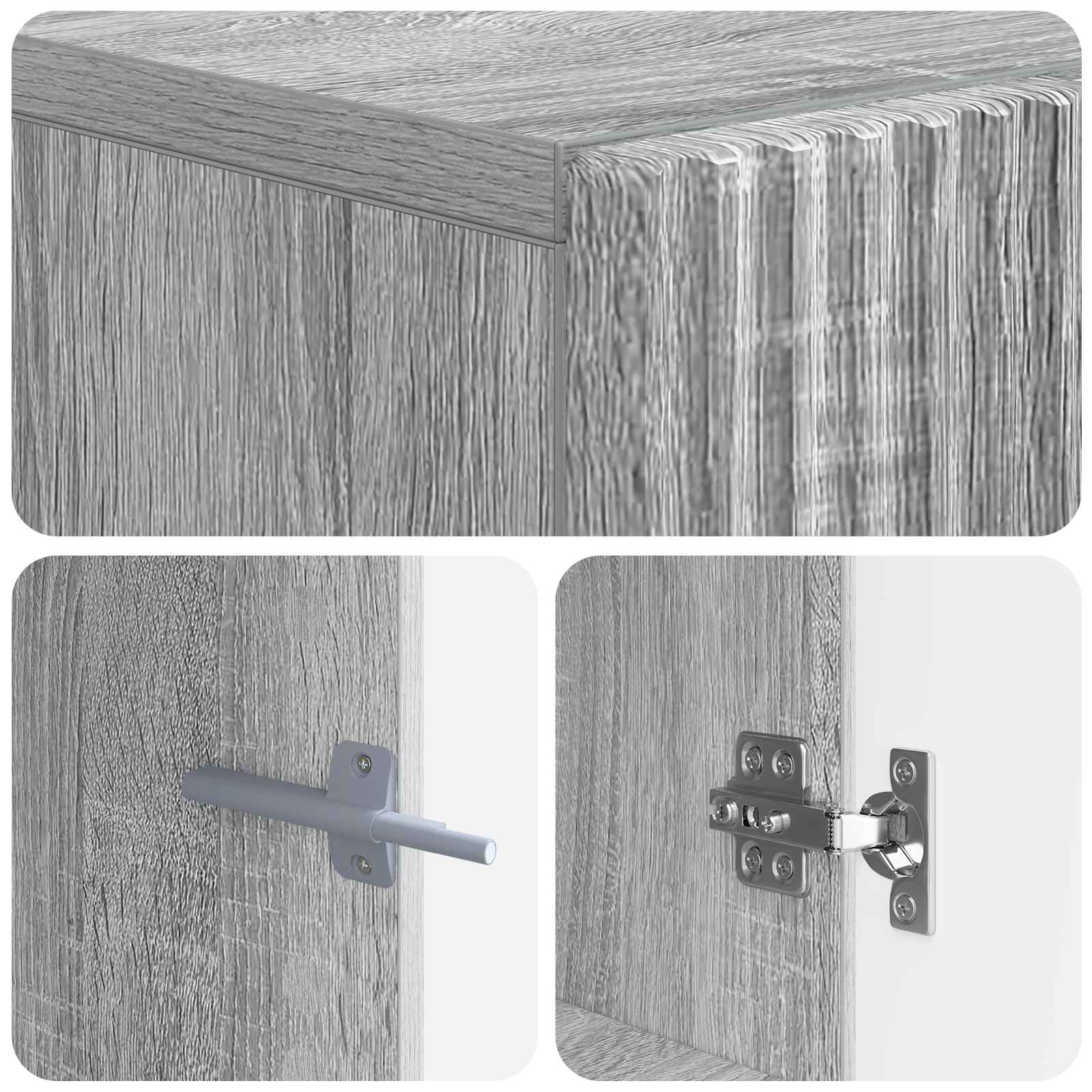 Tv-meubel Grijs Sonoma Bewerkt hout