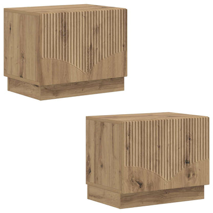 Tv-meubel Artisanaal eiken Bewerkt hout