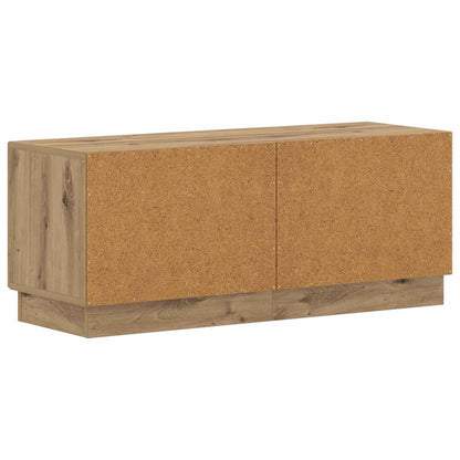 Tv-meubel Artisanaal eiken Bewerkt hout
